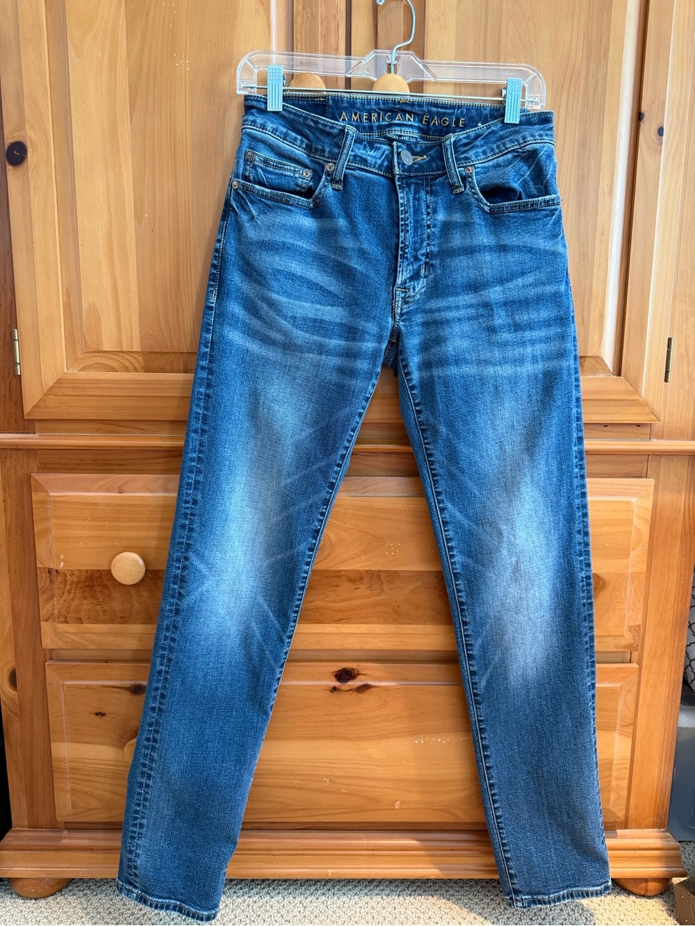 American Eagle Outfitters Next Level Flex Men’s Washed Blue Slim Jeans